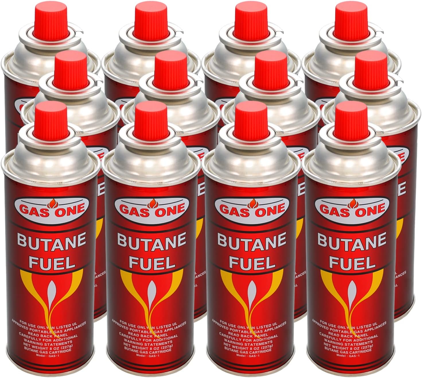 Gas One Butane Fuel for Camping Stoves 8oz