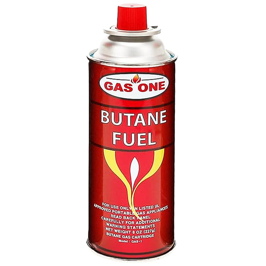 Gas One Butane Fuel for Camping Stoves 8oz