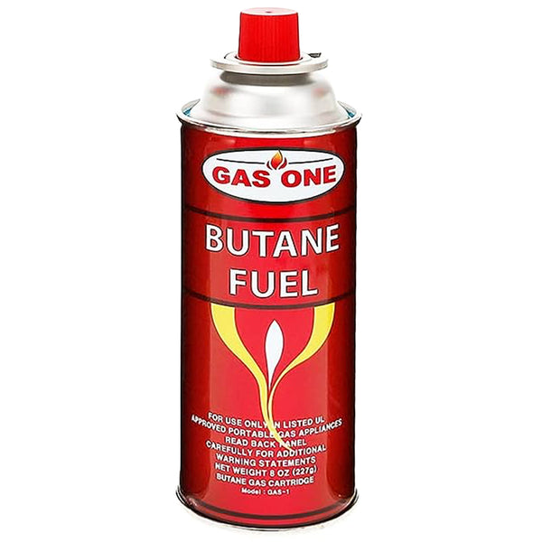 Gas One Butane Fuel for Camping Stoves 8oz